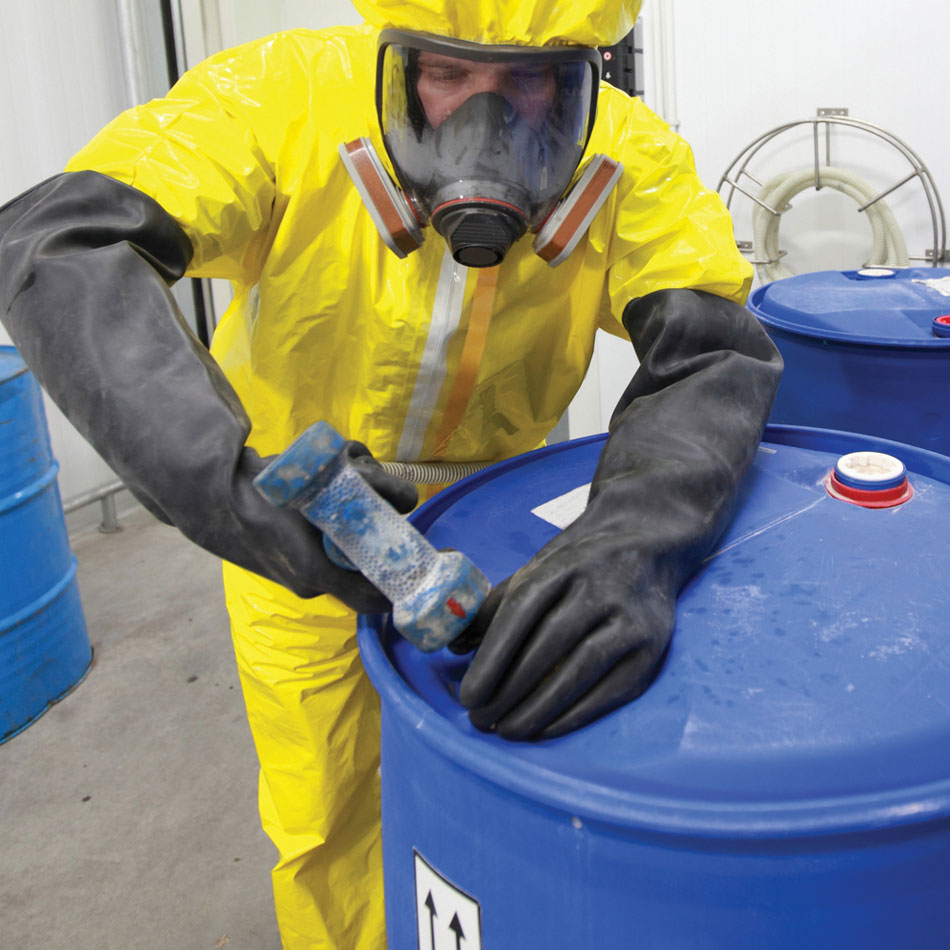 OSHA professional handling hazardous materials