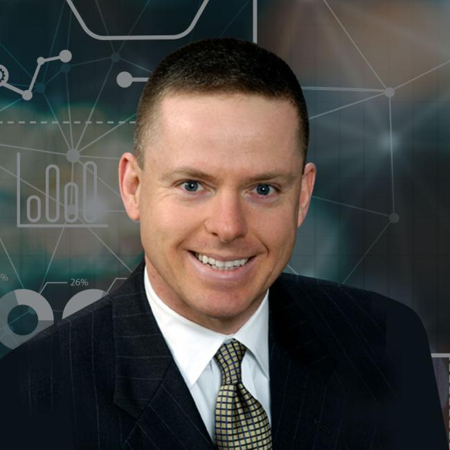 Photo of Darrell Kent, Supply Chain and Logistics Instructor on a graphic background